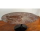 160x85 cm Table Tulip Marbre Noire Guinée ovale