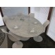 Table Tulip Marbre  Carrara ovale