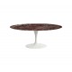 Table Tulip Marbre Rouge Rubis ronde