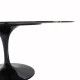 Round Tulip table - Black Guinea marble